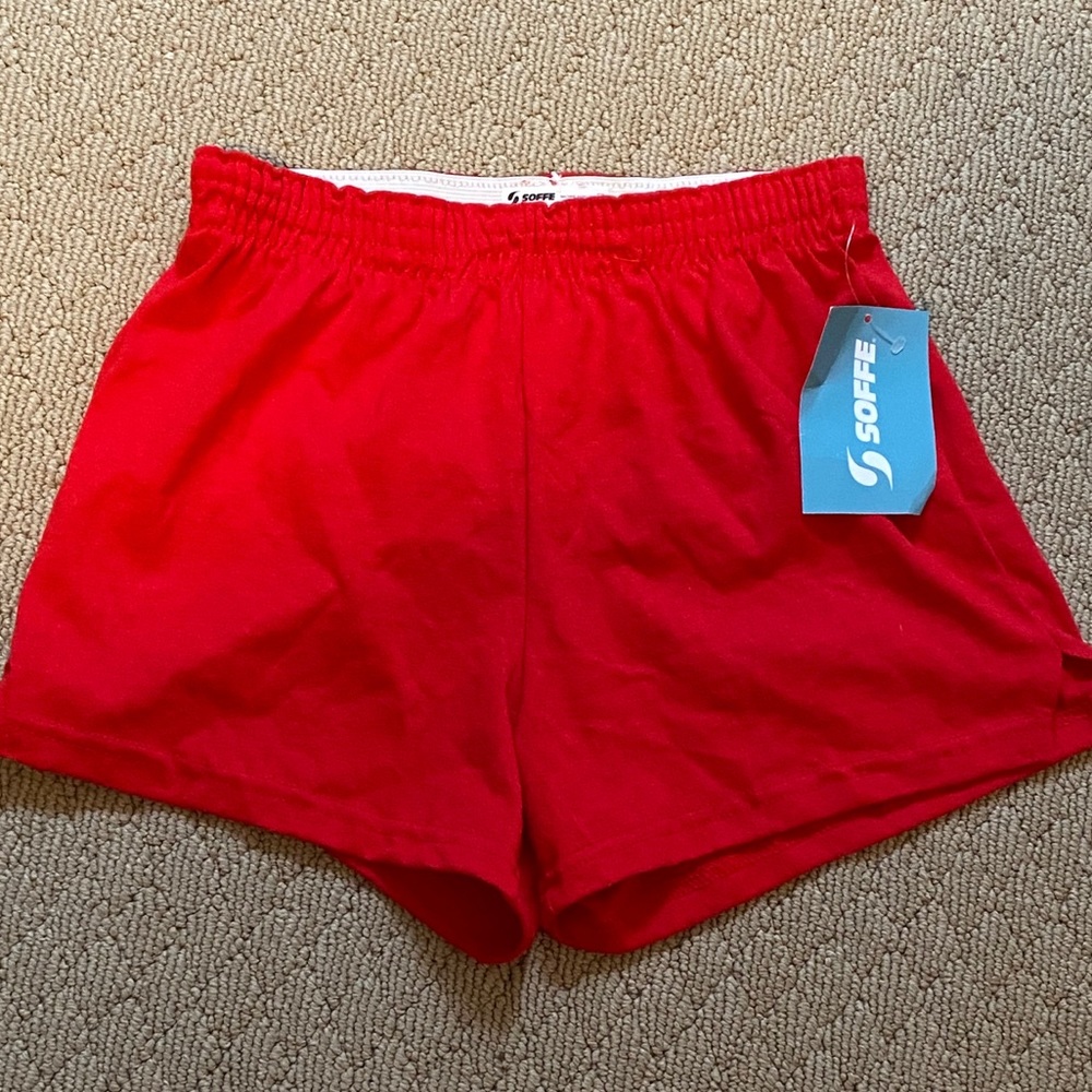 red soffe shorts